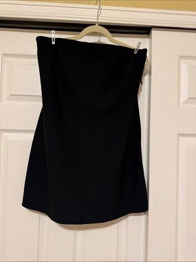 Abercrombie and Fitch Black Strapless Mini Dress with built in shorts